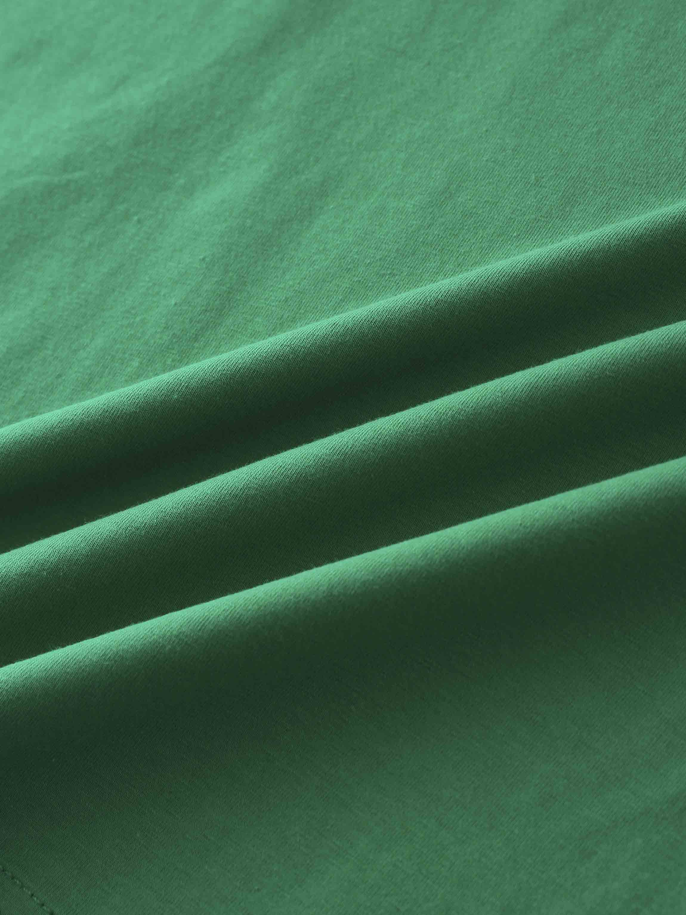 Crown Embossed T-Shirt-Kelly Green