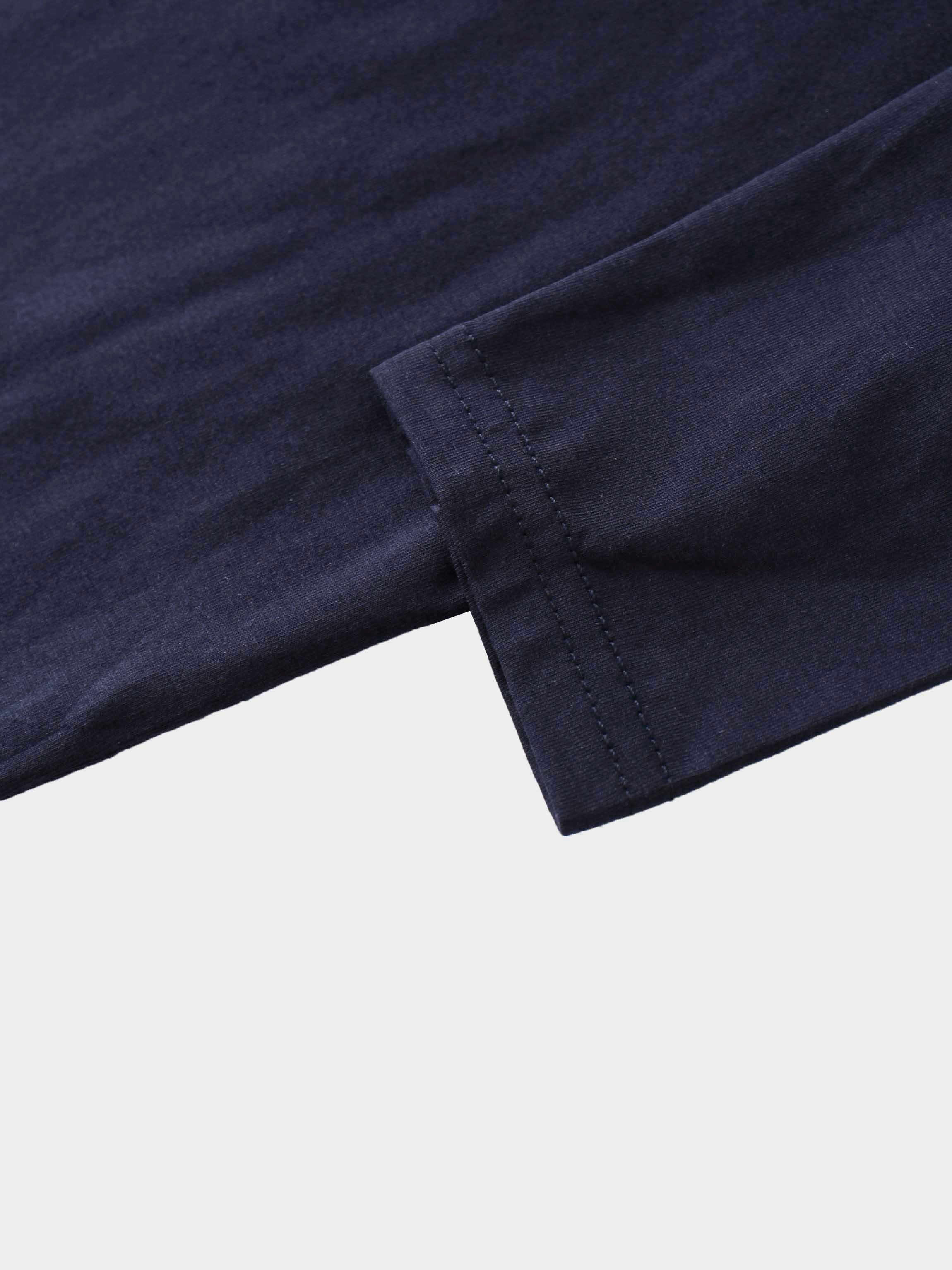 Crown Embossed T-Shirt-Navy