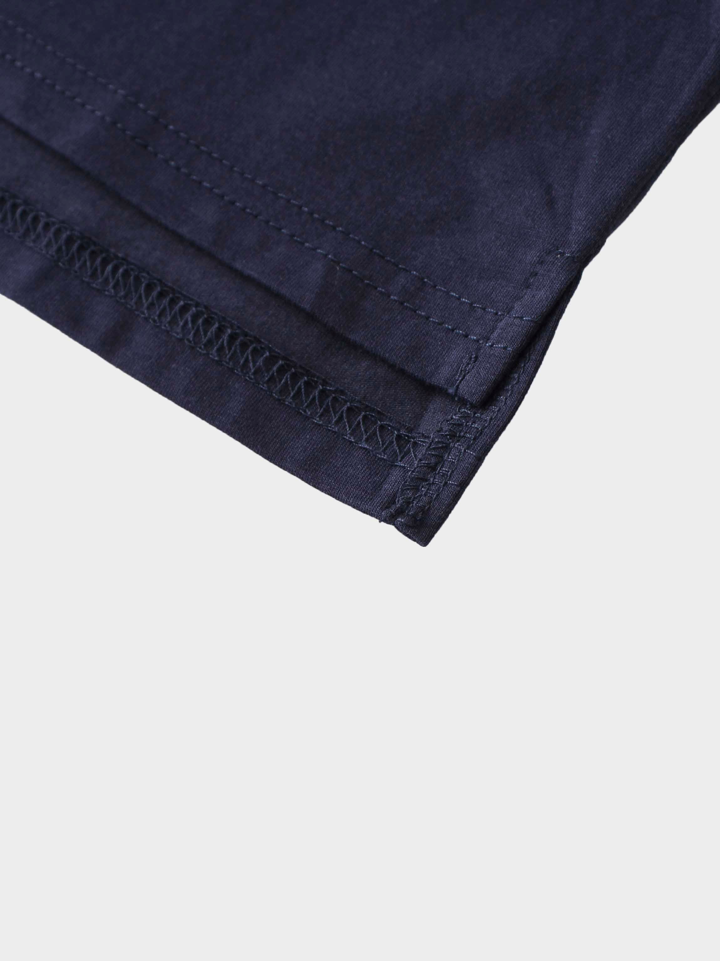 Crown Embossed T-Shirt-Navy