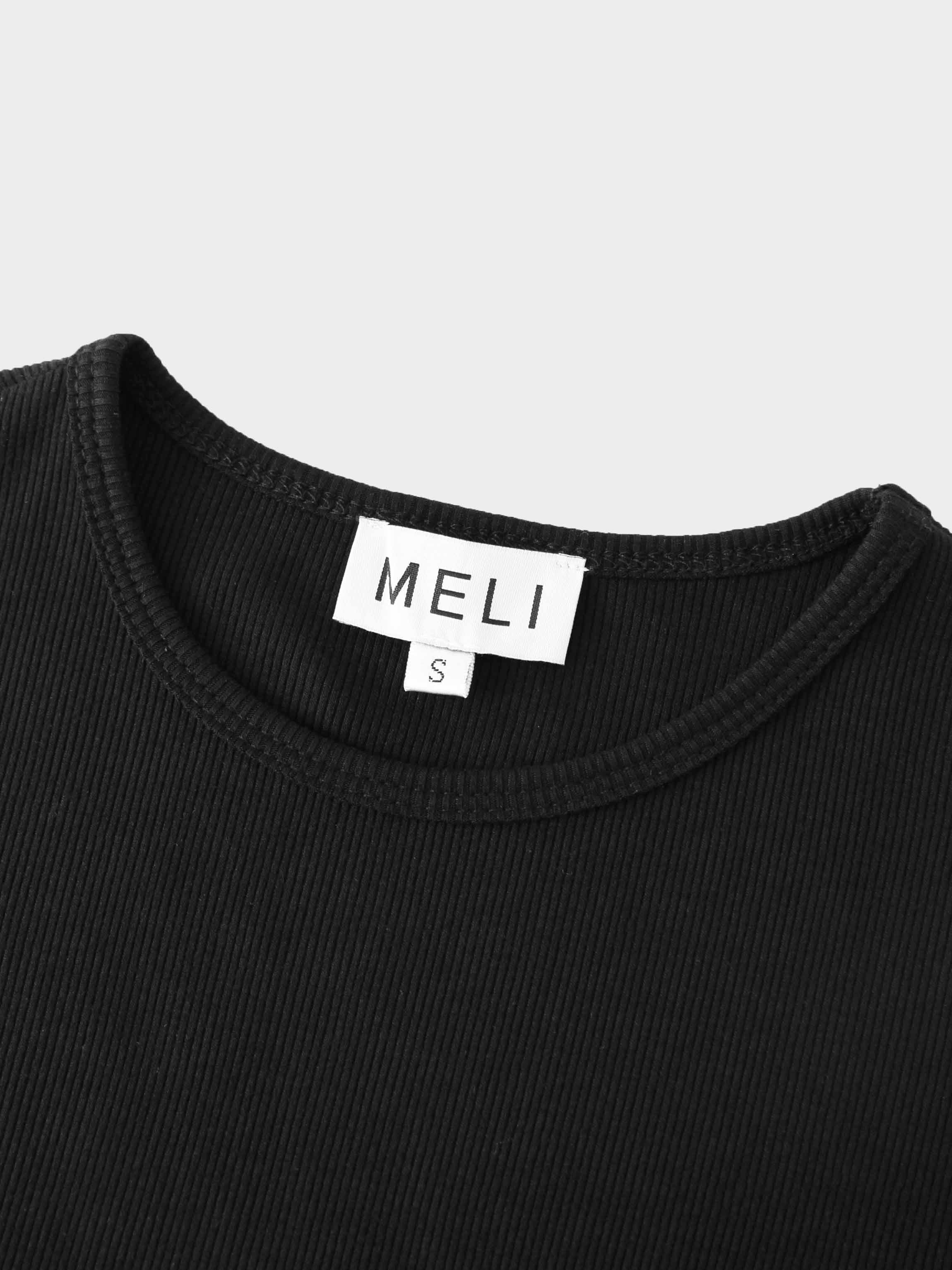 Ribbed Sleeveless Maxi Dress-Black