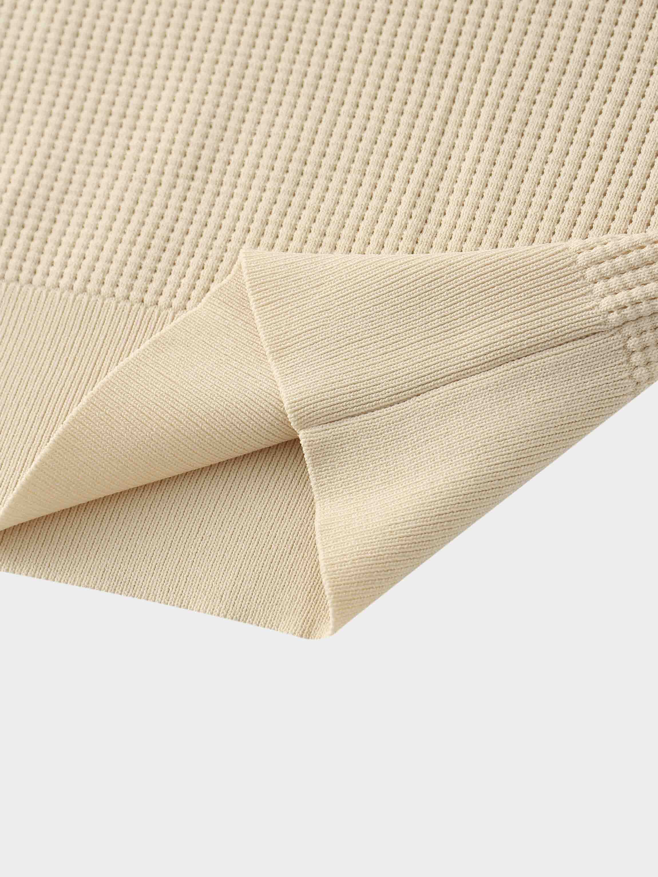Waffle Collared Sweater-Bone