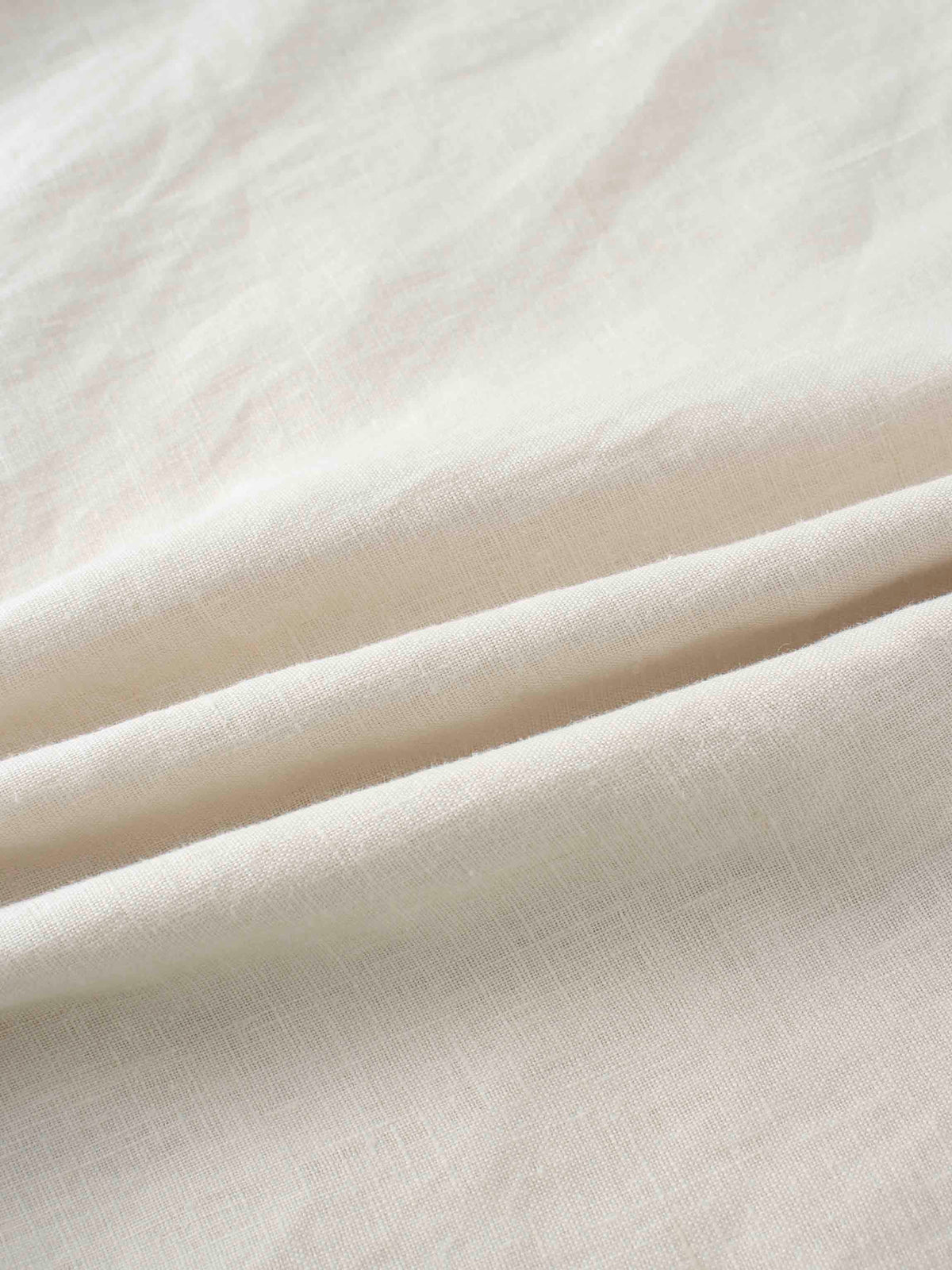 Linen A-Line Slip Dress-Ecru