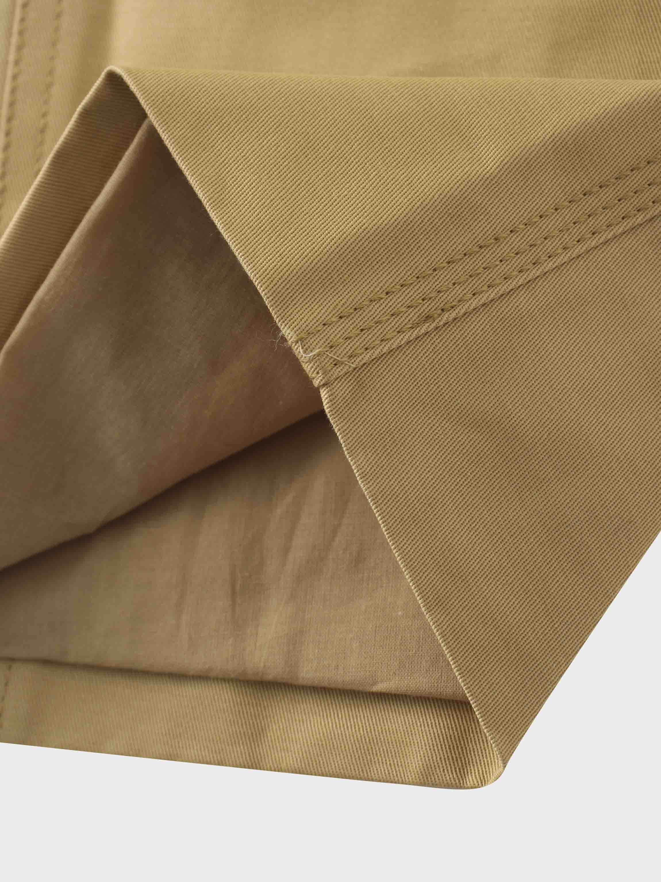 Belted Cotton Cargo Skirt-Desert Sand