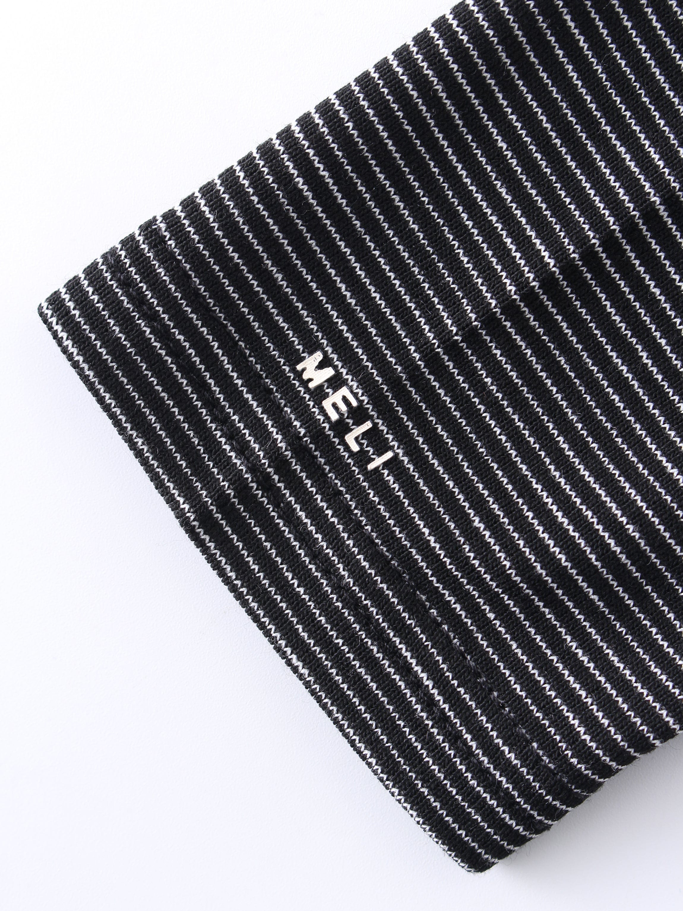 High Low Tee-Black/White