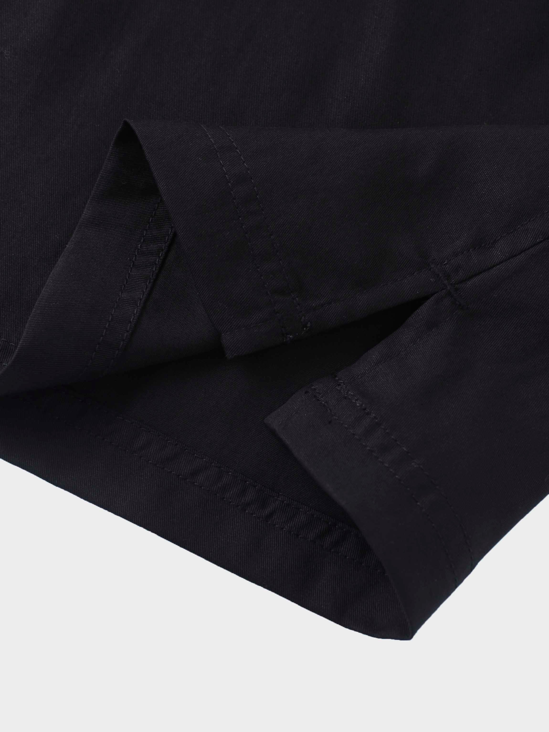 Contrast Pocket Skirt-Black