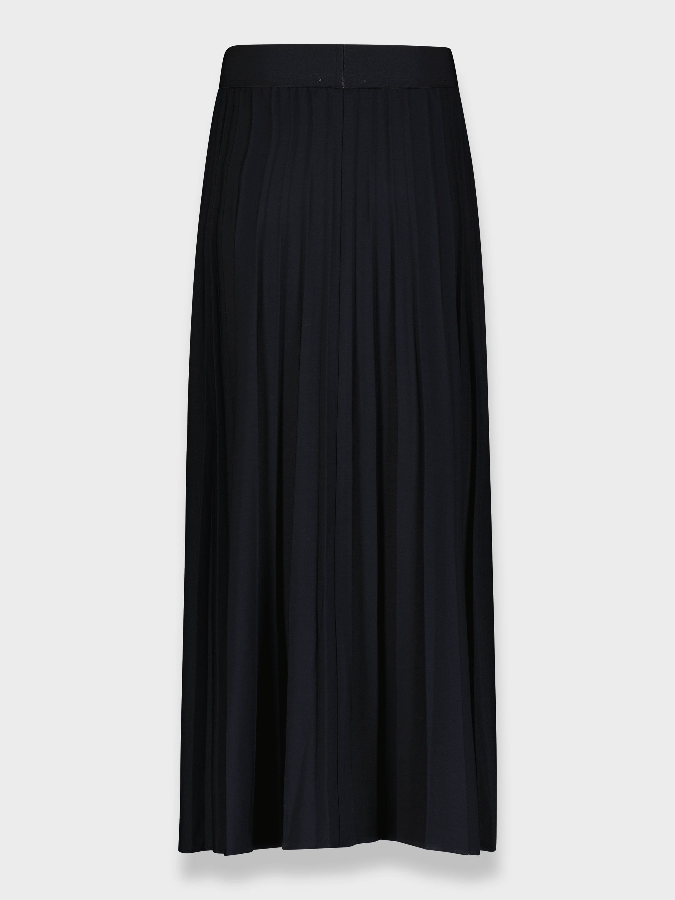 FLAT FRONT PLEATED SKIRT 35"-NAVY