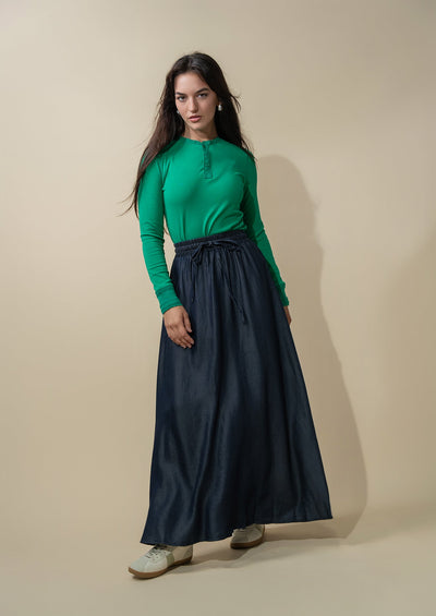Trim Detail Henley-Kelley Green