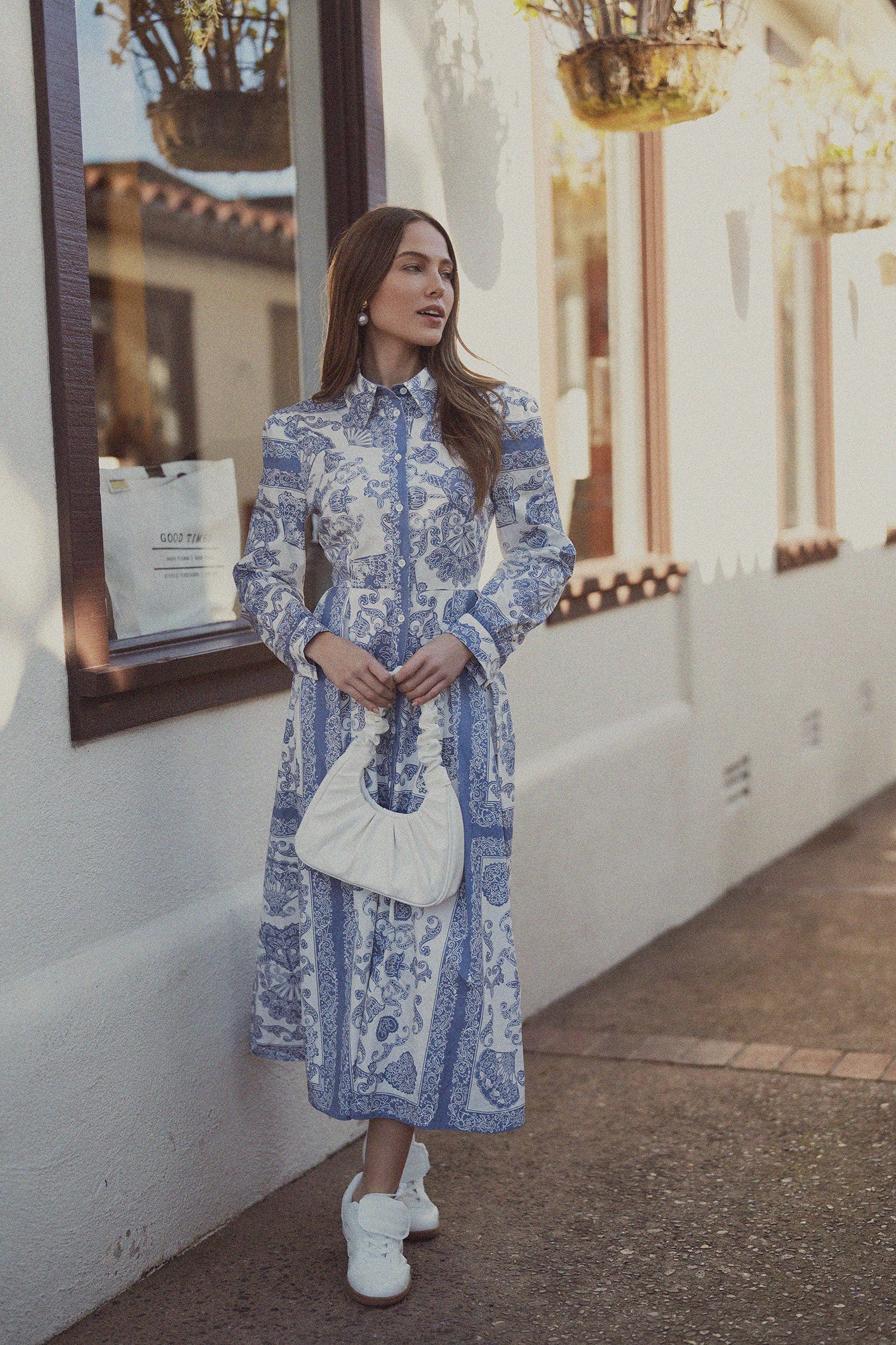 women blue damask dress Royal Damask Dress-Blue 14 / SL620