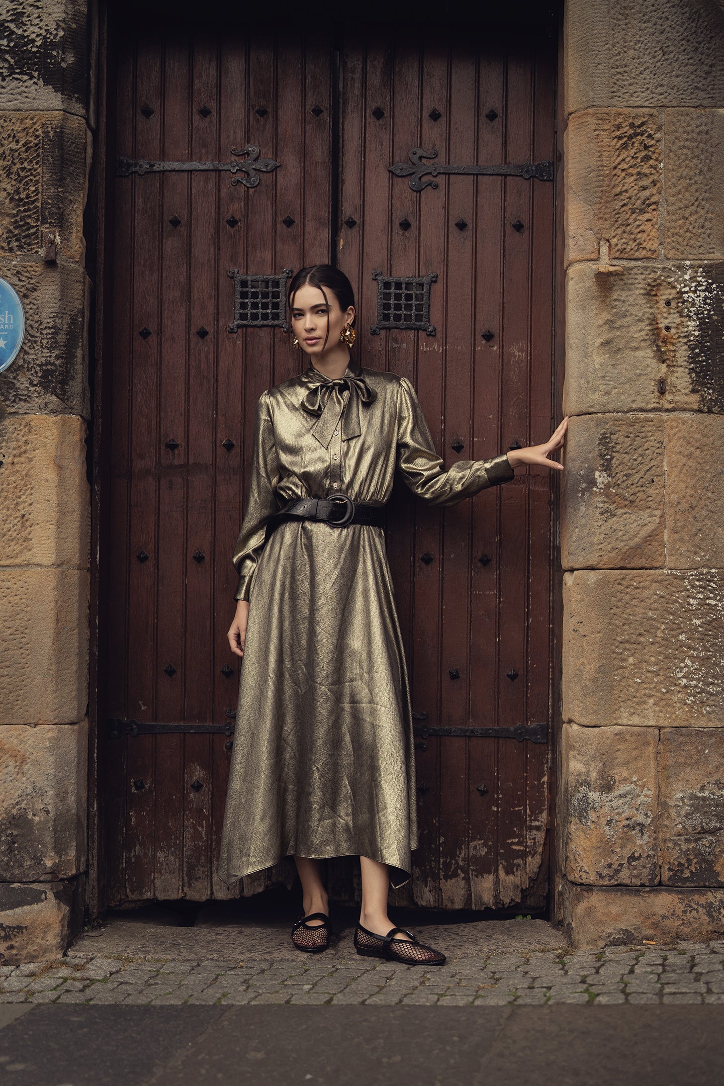 Emma Dress-Gold