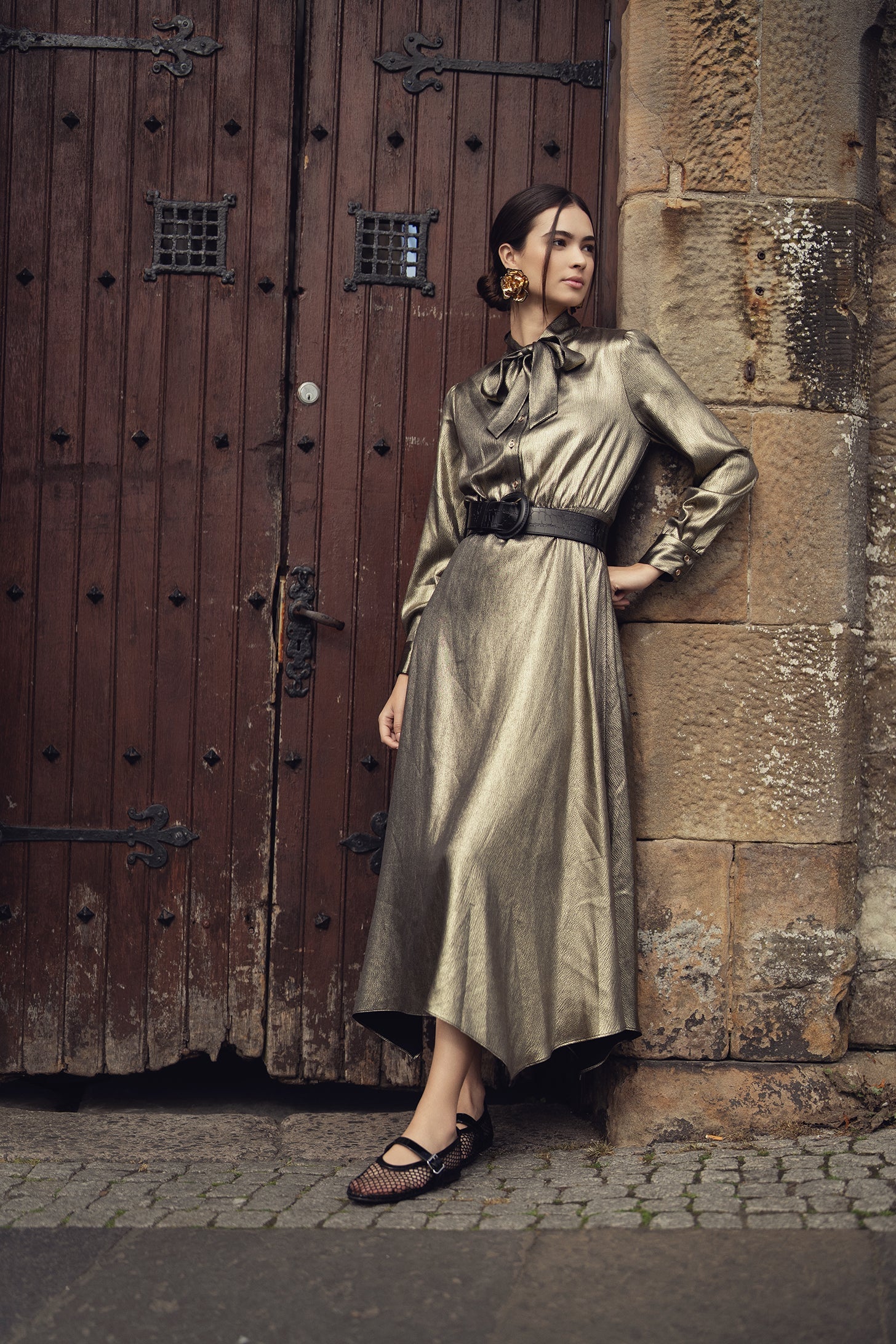 Emma Dress-Gold