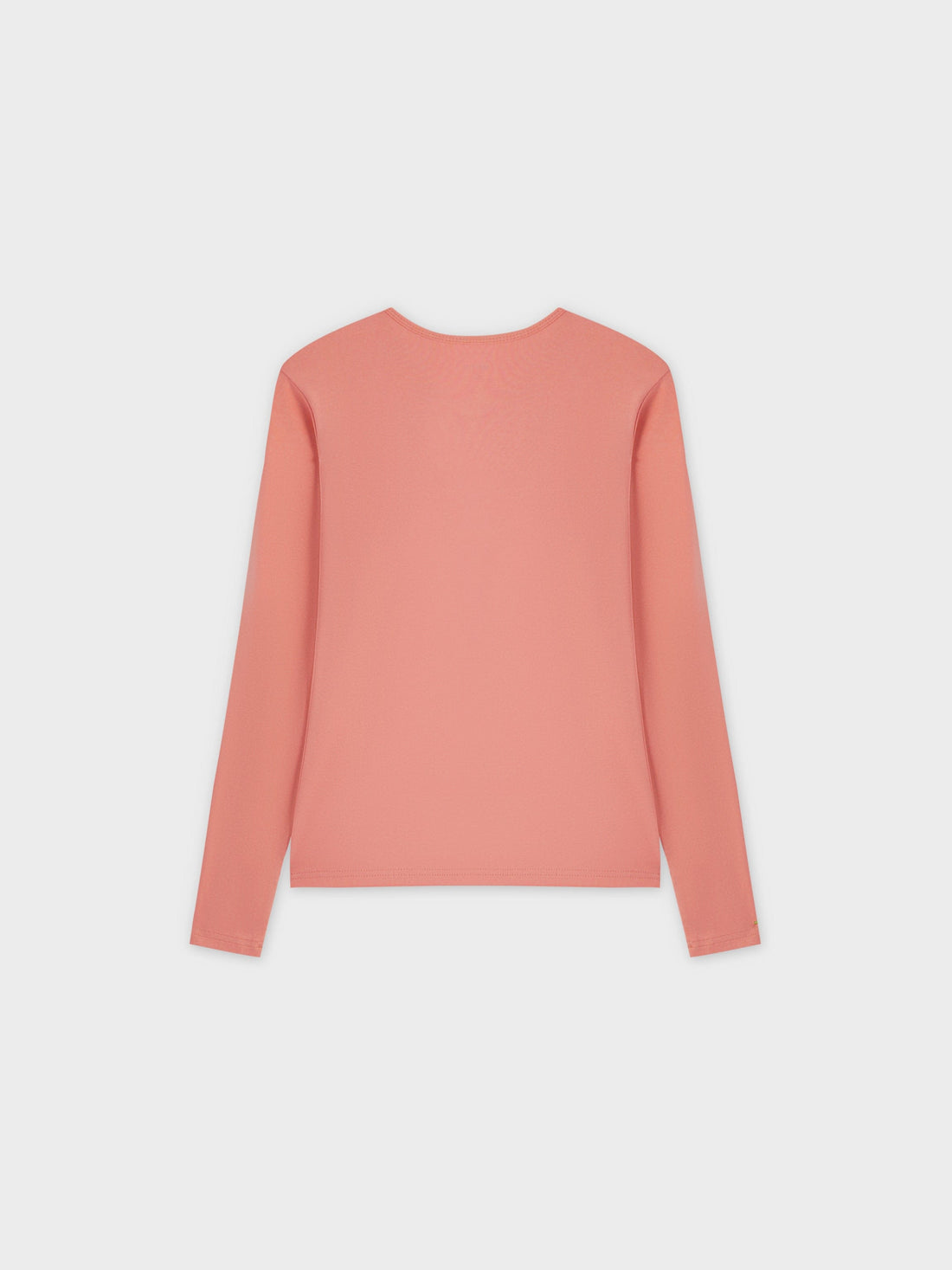 Basic High V Tee LS-Coral