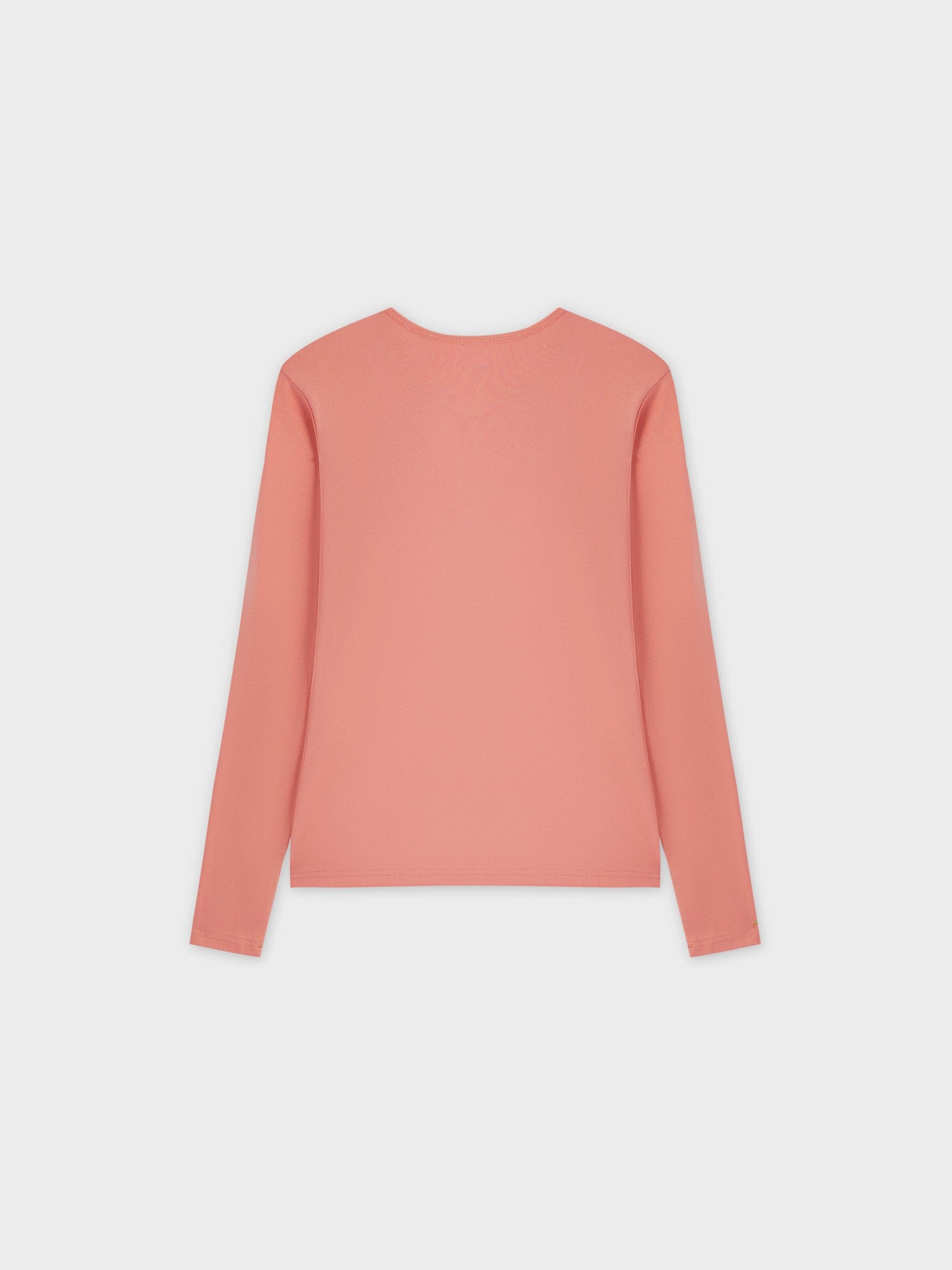 Basic High V Tee LS-Coral