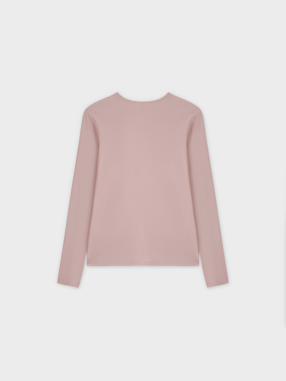 Basic High V Tee LS-Blush