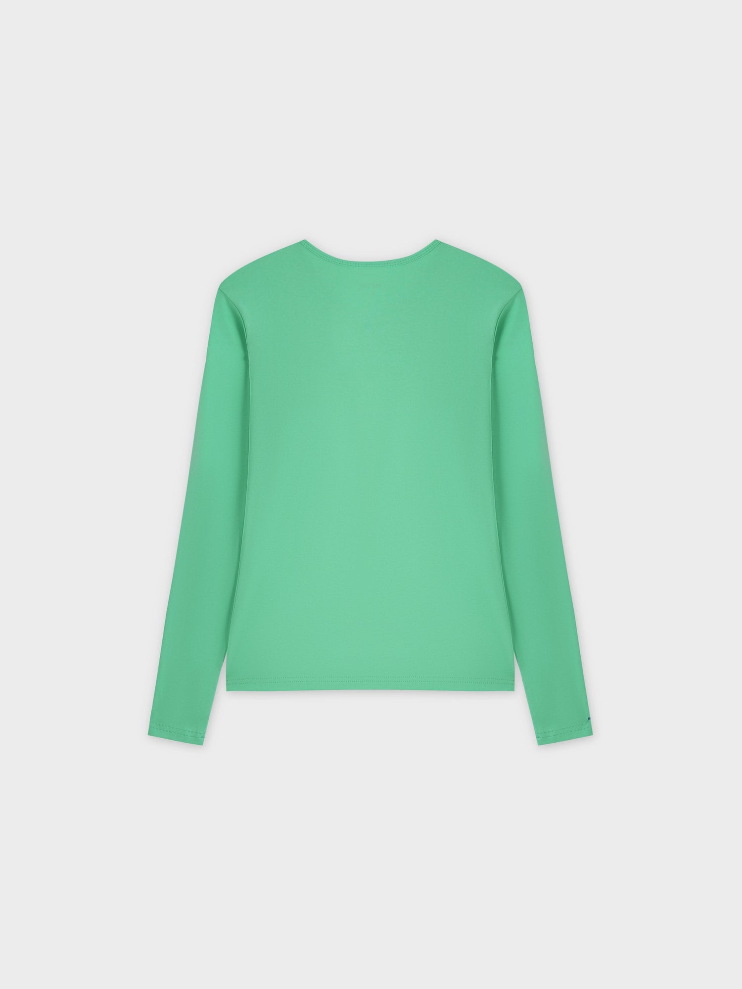 Basic High V Tee LS-Neon Green