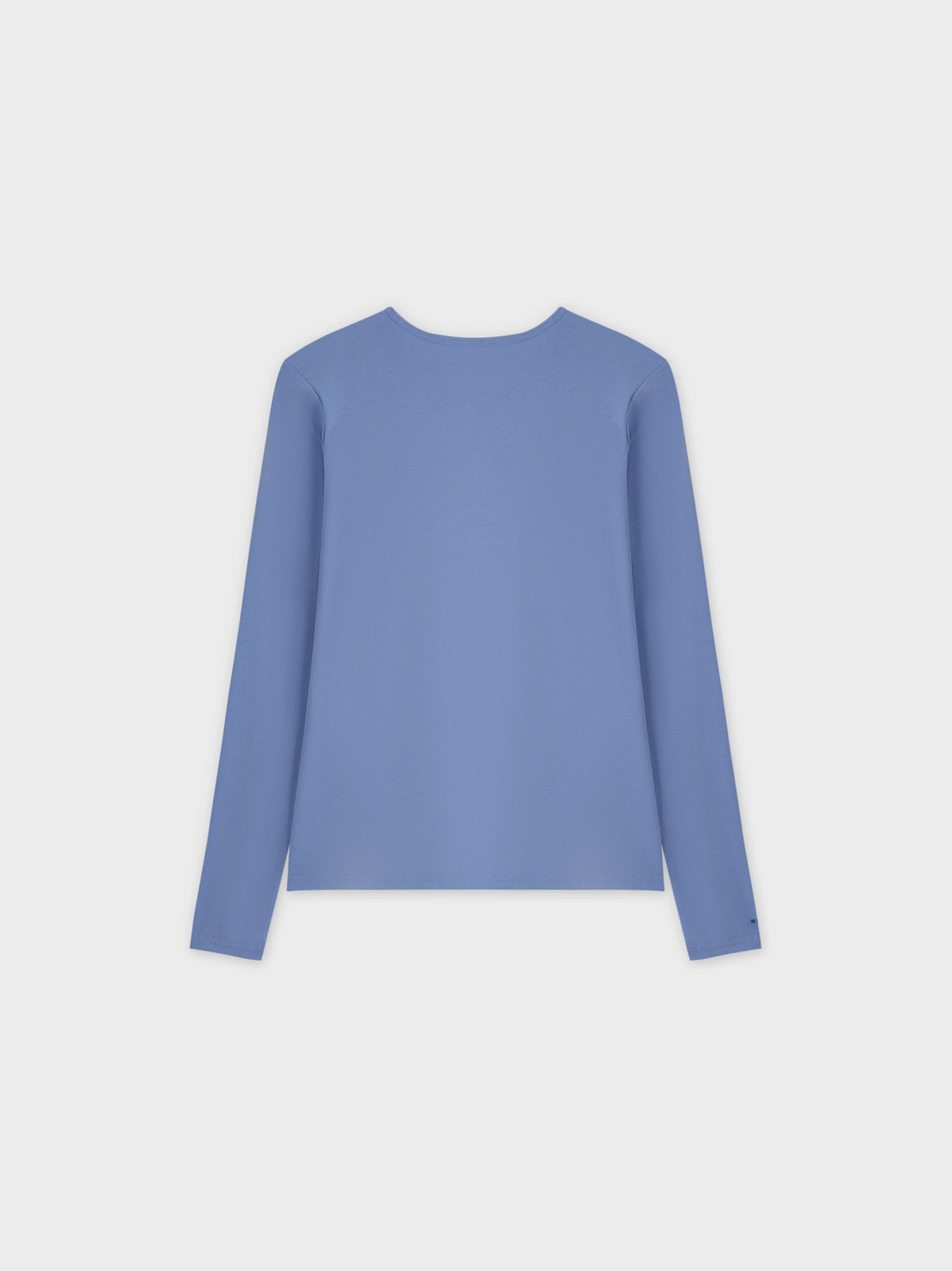 Basic High V Tee LS-Periwinkle