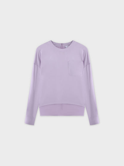Satin Top-Lavender