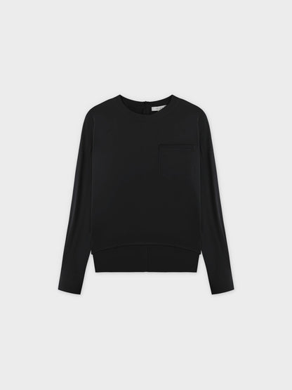 Satin Top-Black