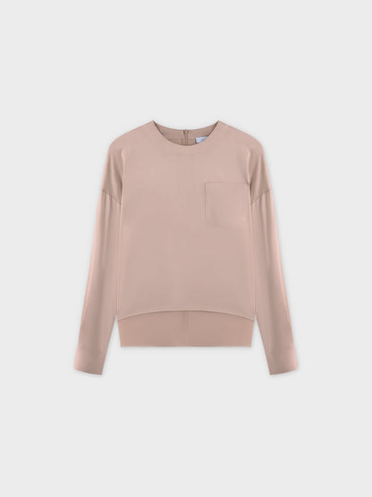 Satin Top-Blush
