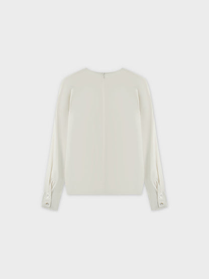 Satin Top-Ivory