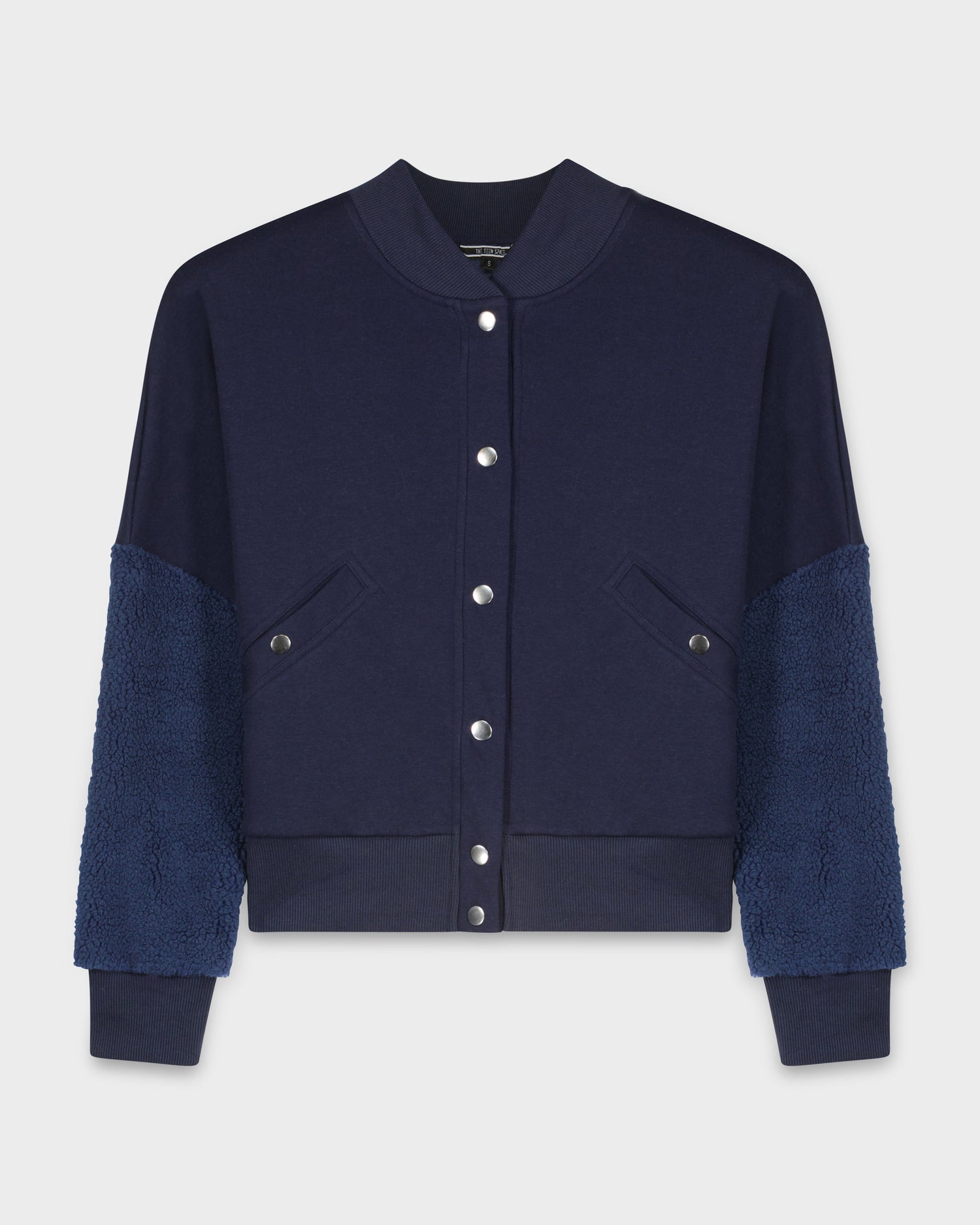 SHERPA BOMBER JACKET-NAVY