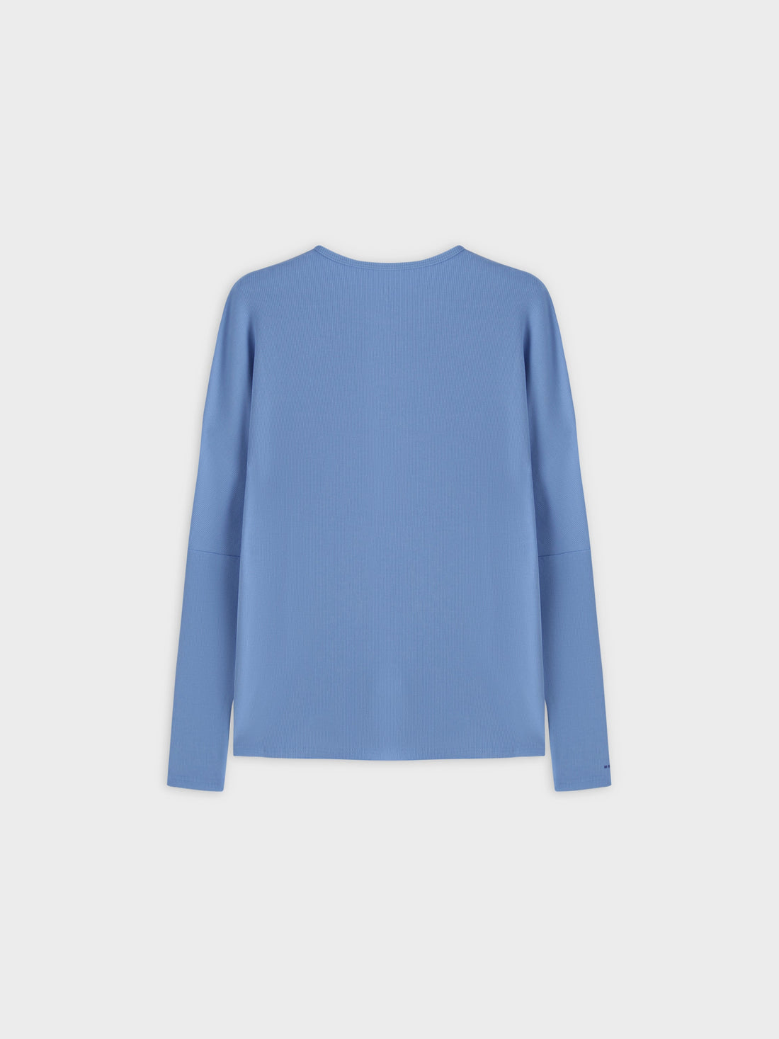 Crew Ribbed Dolman-Ocean Blue