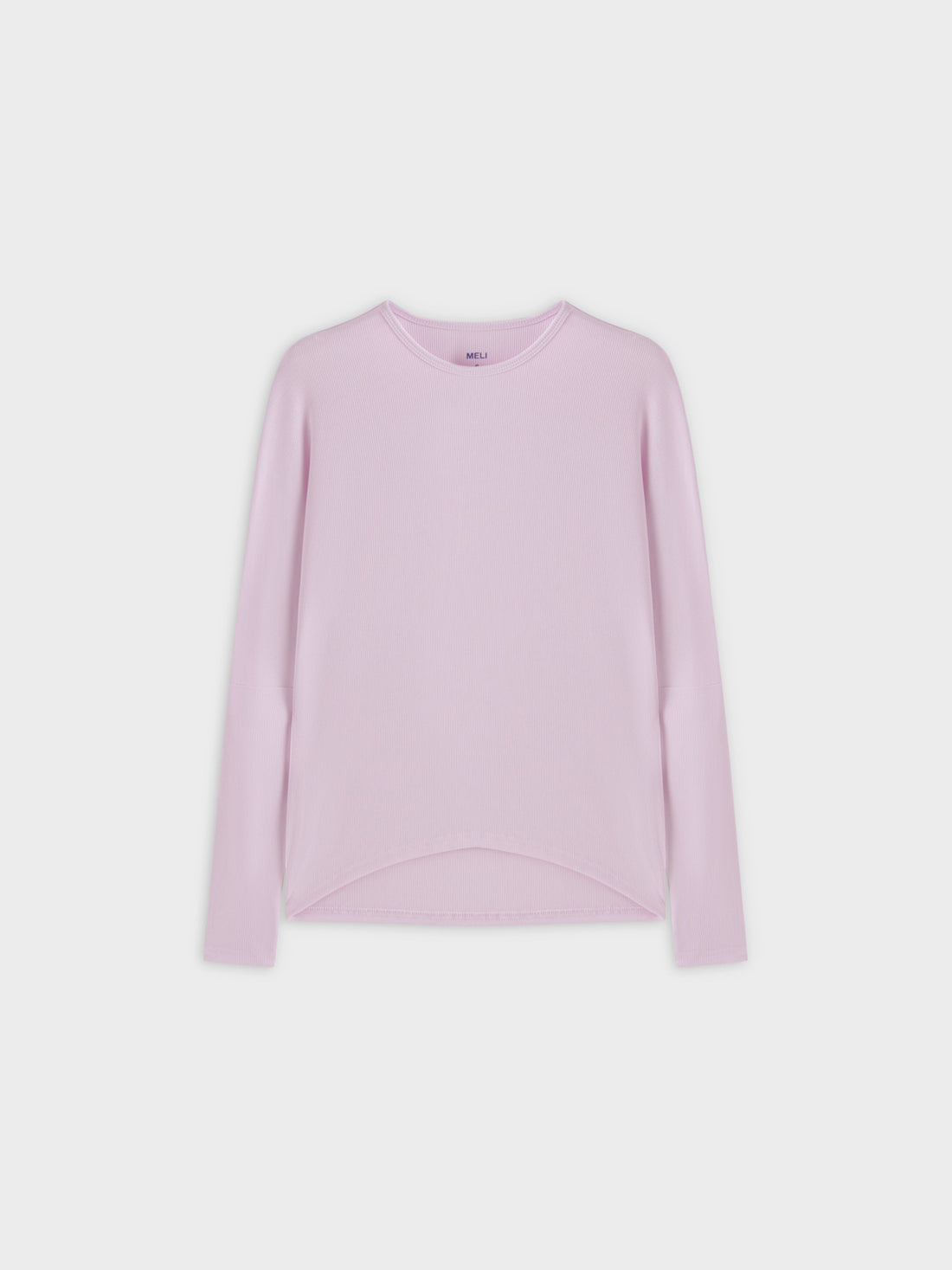 Crew Ribbed Dolman-Lavender