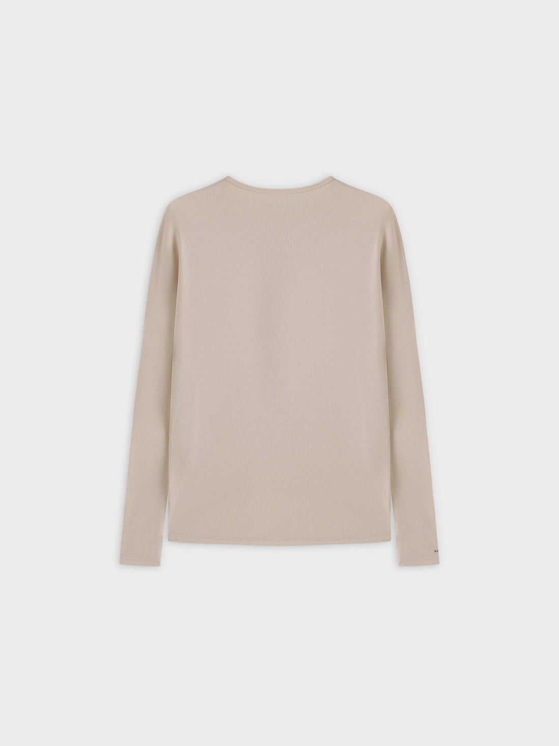 Crew Ribbed Dolman-Tan