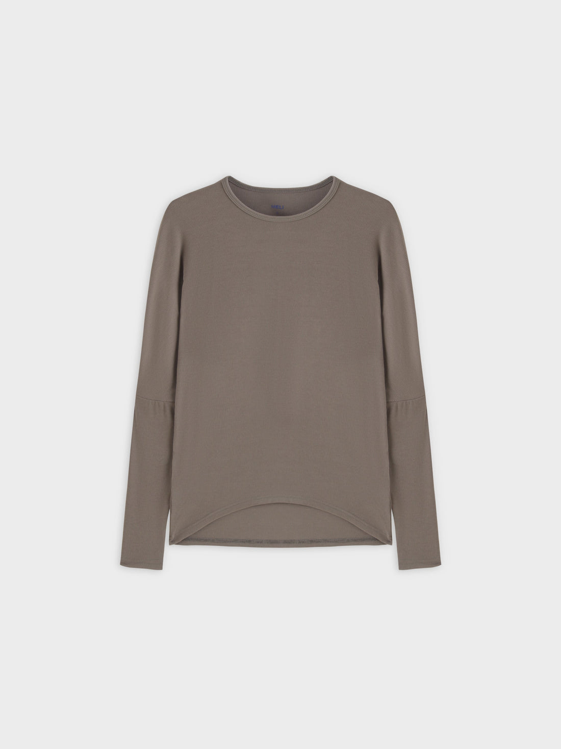 Crew Ribbed Dolman-Olive