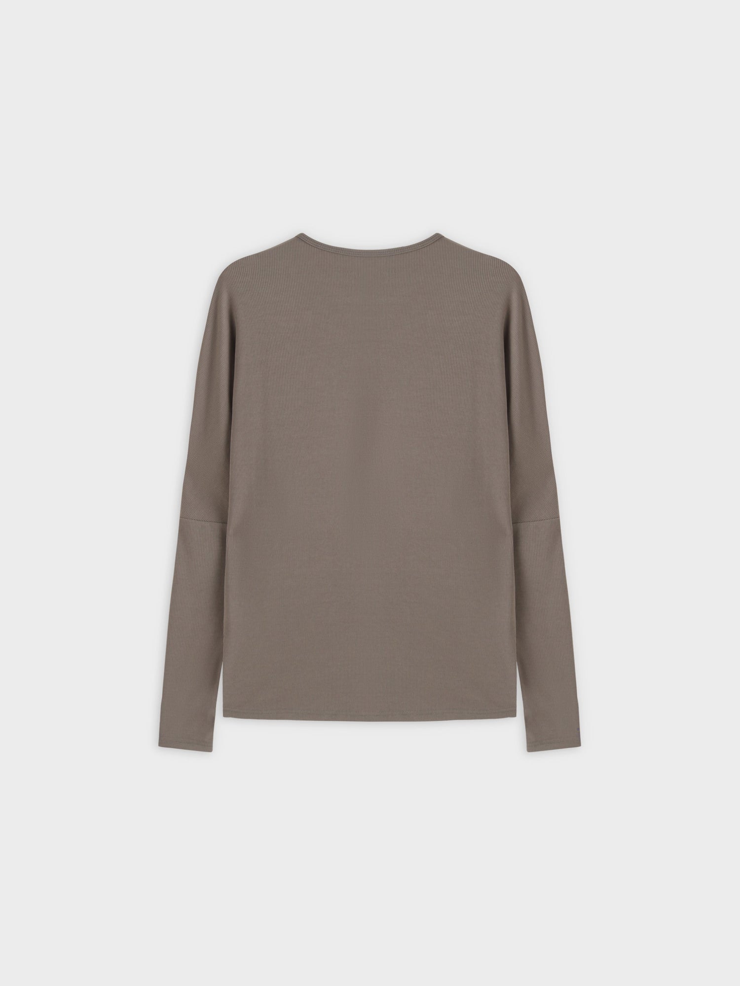 Crew Ribbed Dolman-Olive