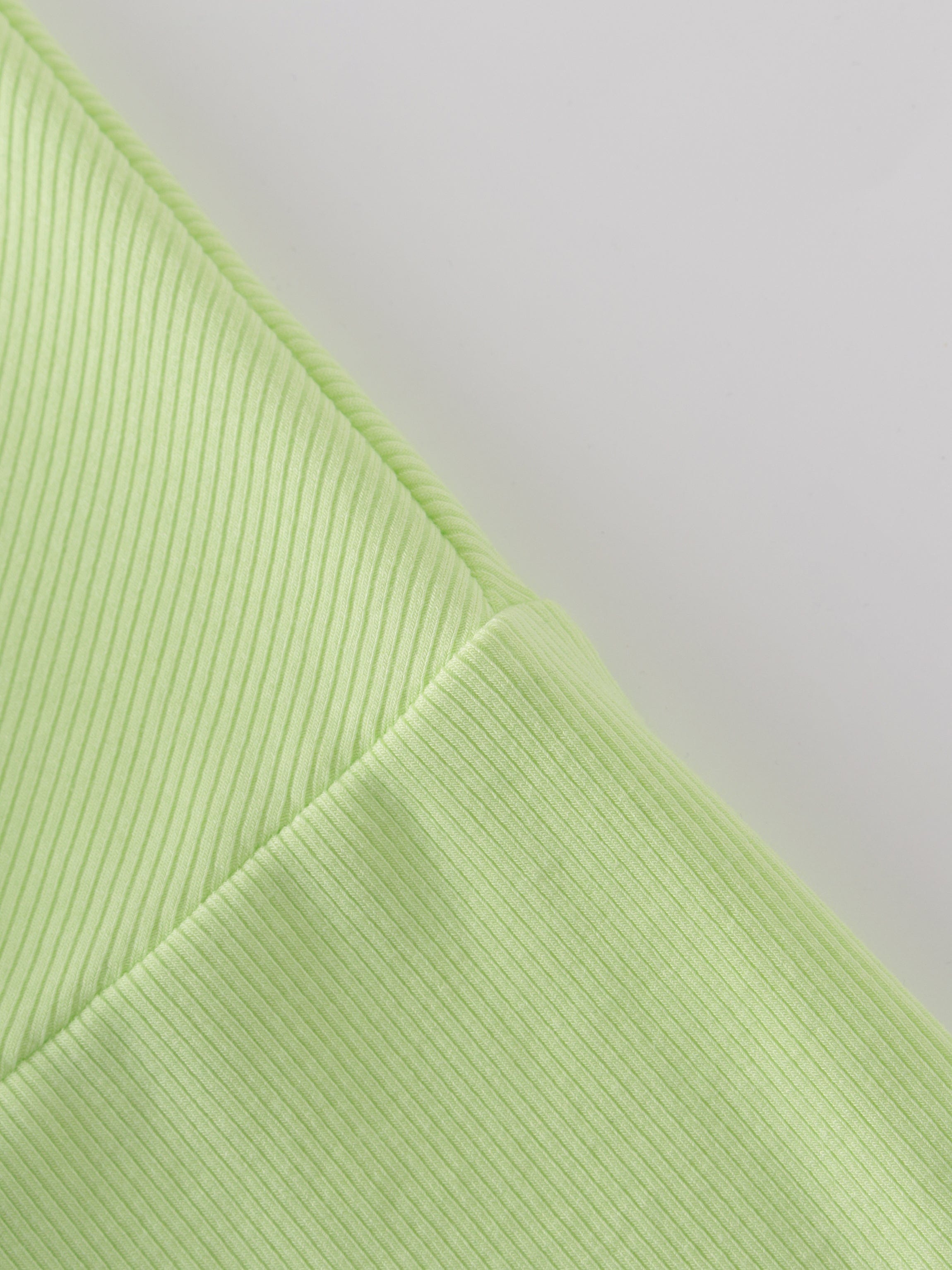 Crew Ribbed Dolman-Neon Green