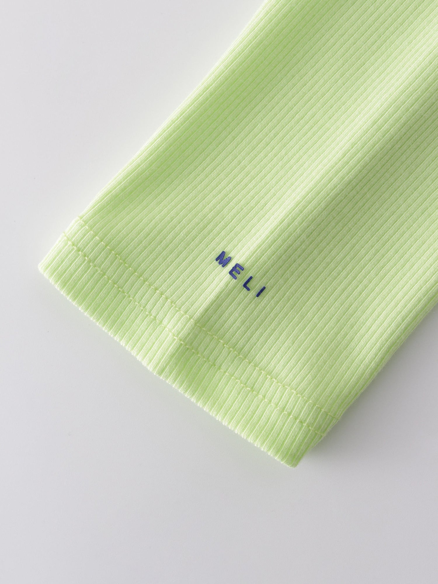 Crew Ribbed Dolman-Neon Green