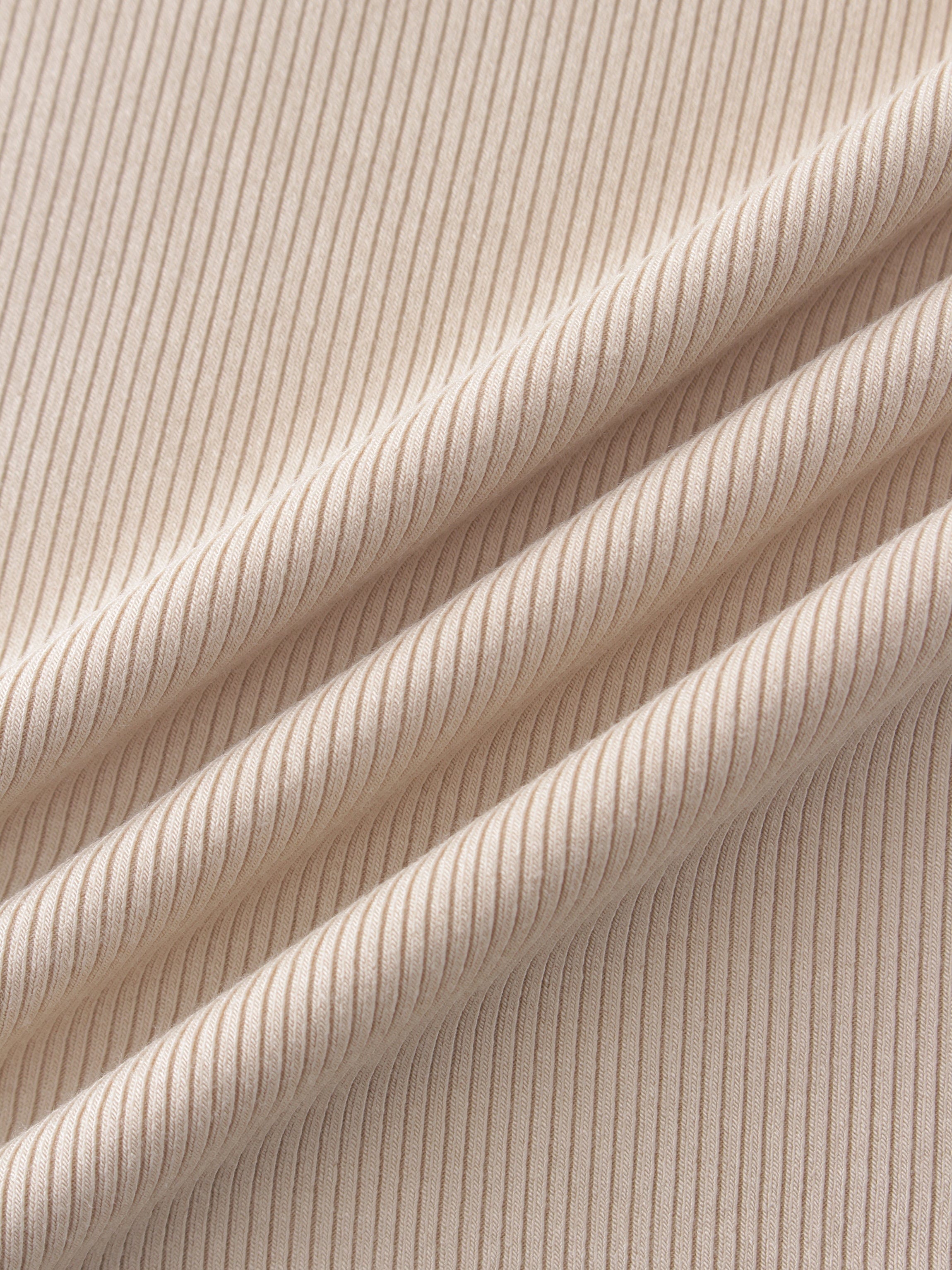 Crew Ribbed Dolman-Tan