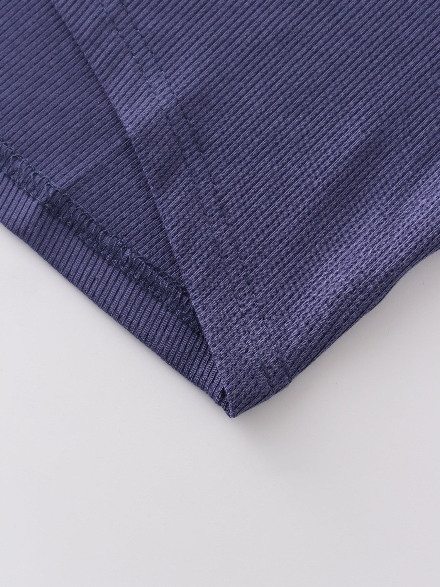 Crew Ribbed Dolman-Indigo Blue