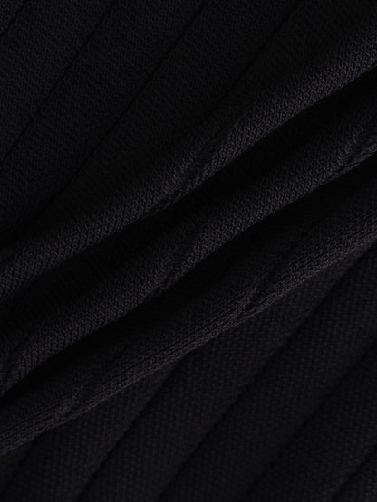 Silky Knit Cropped Cardigan-Black