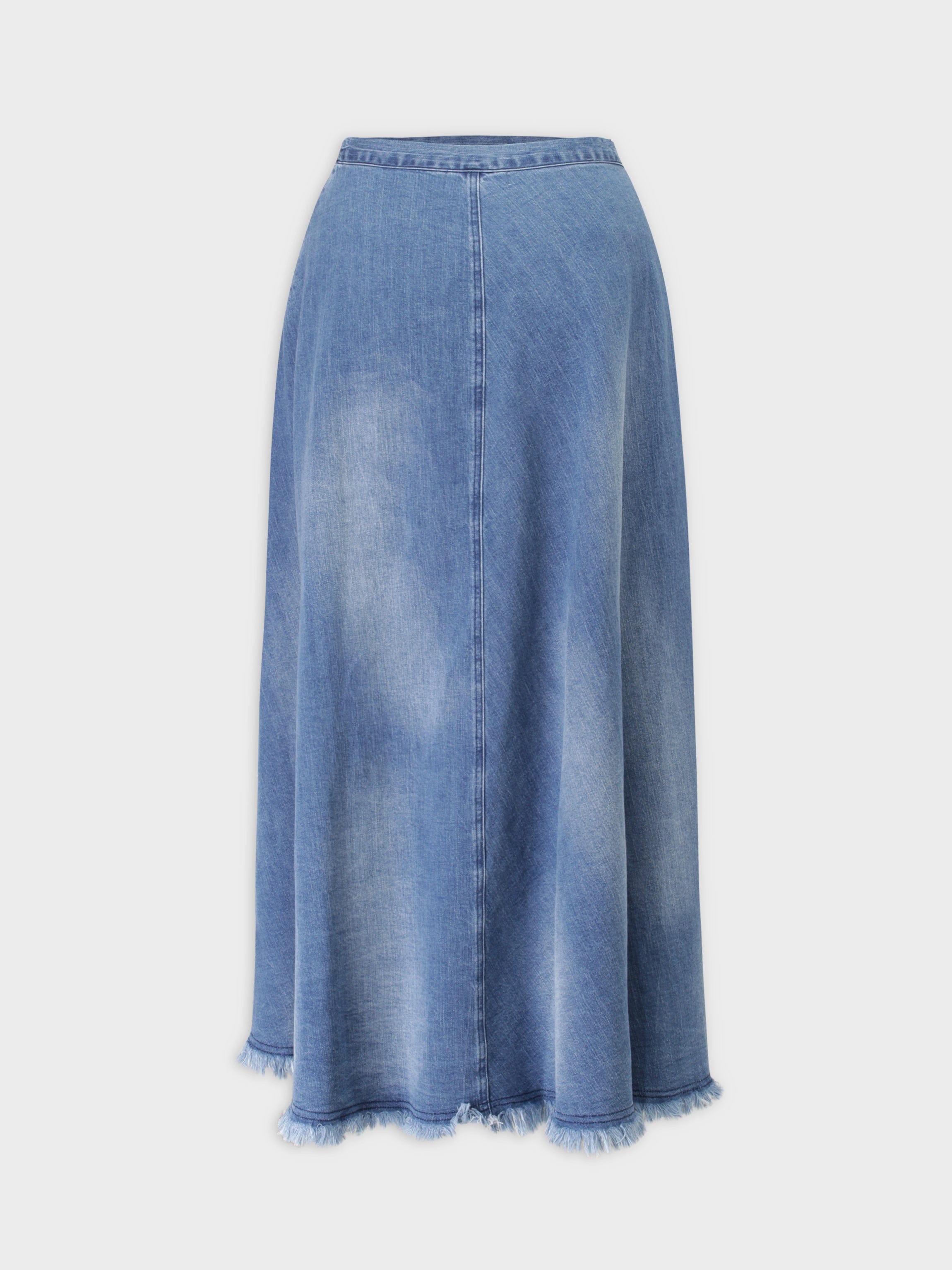 denim wash skirt