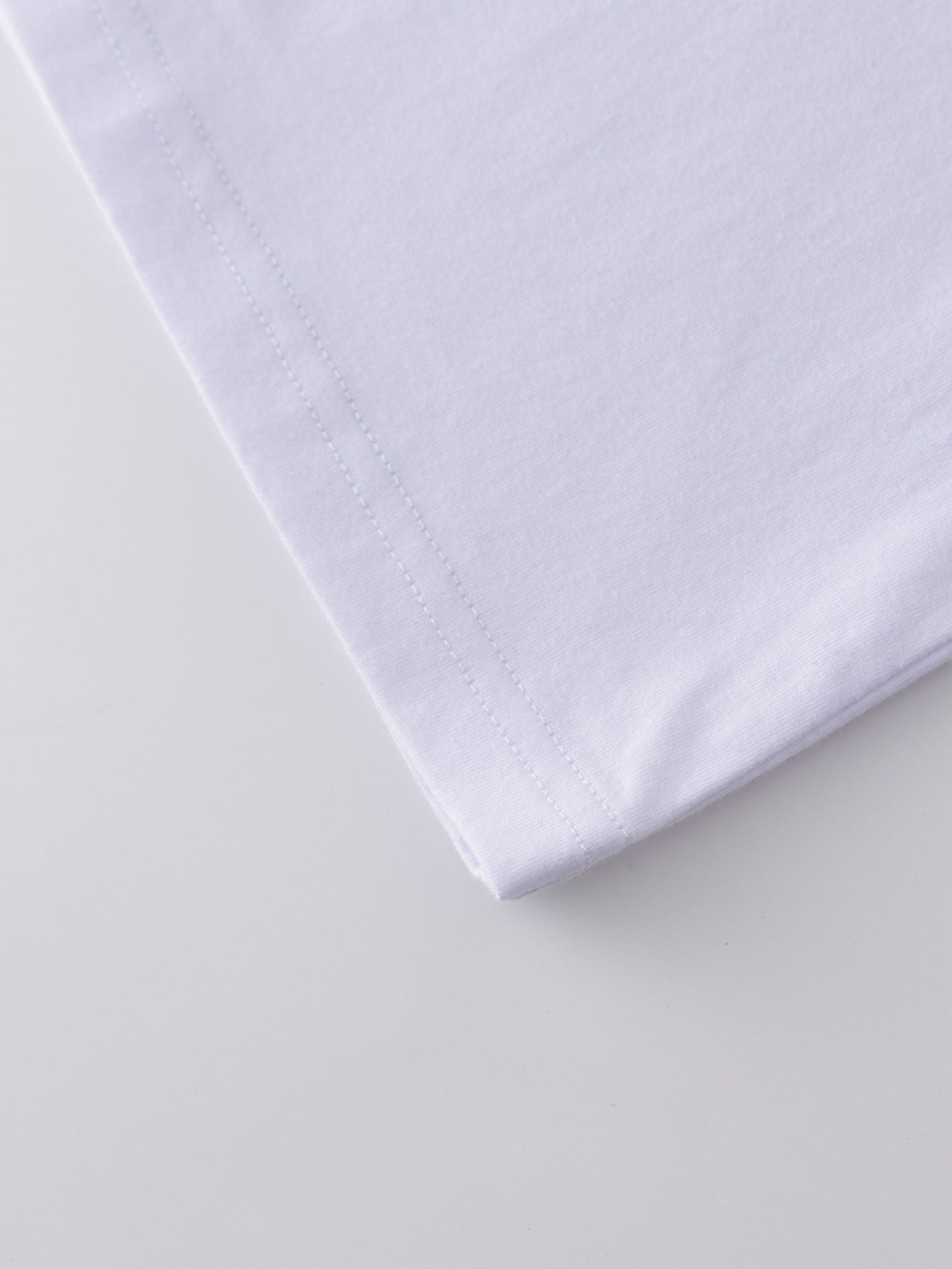 Pocket Tab Tee-White/Navy