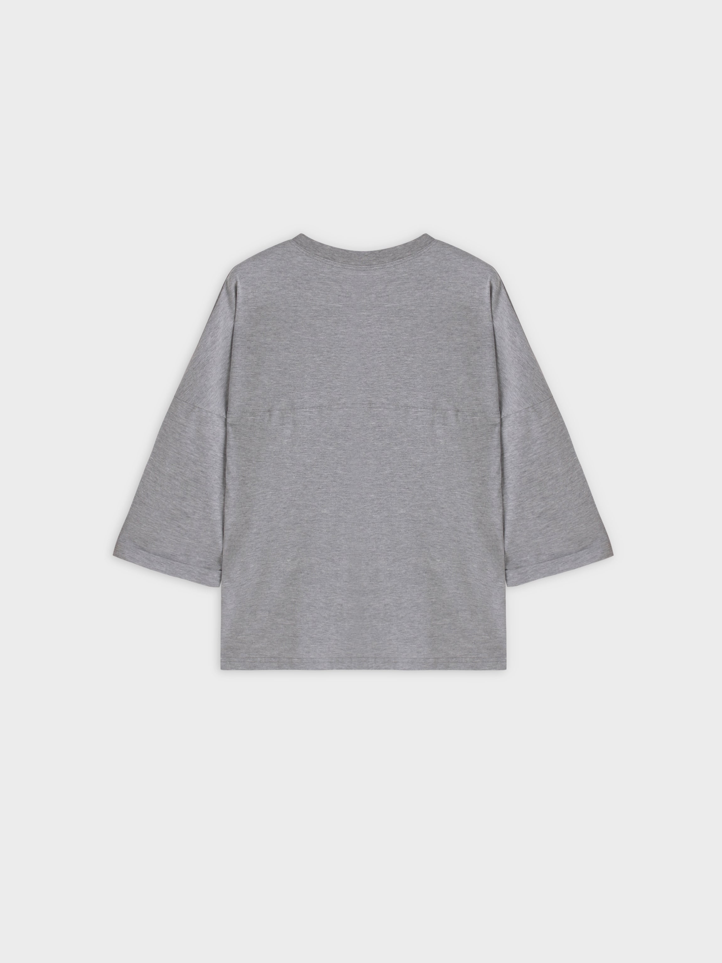 Pocket Tab Tee-Grey/White