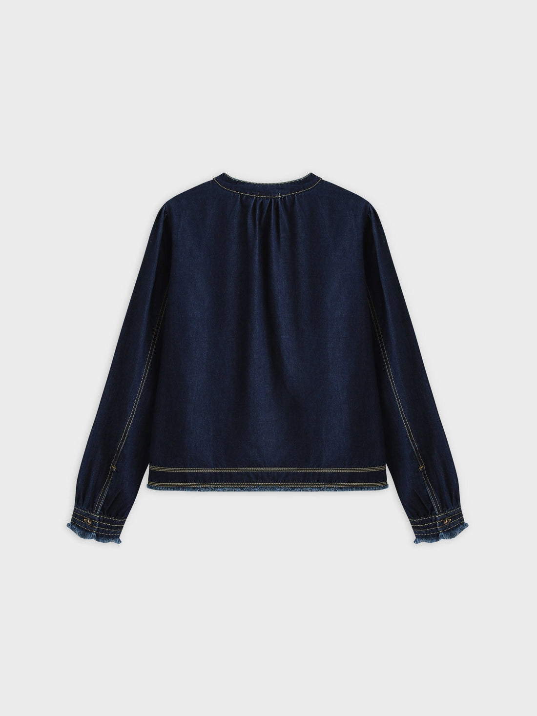 Denim Trapeze Top-Blue Denim