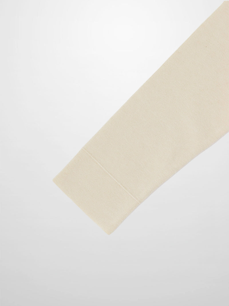 Back Wide Ribbed Cardigan Sweater-Ivory
