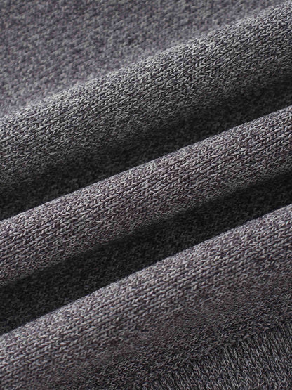 Scallop Edge Crew Cardigan SHORT-Heather Grey
