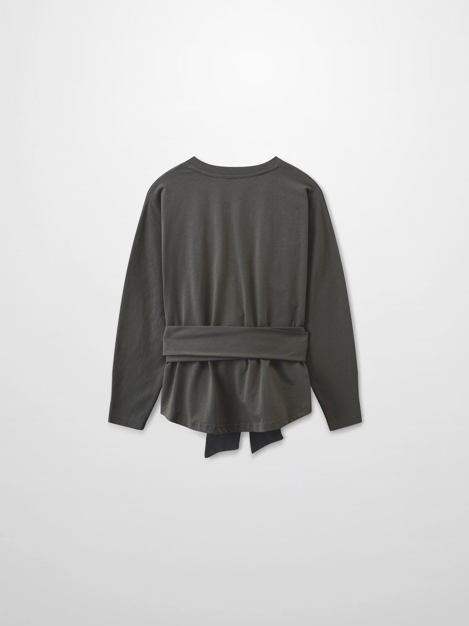 Tie Knot Tee-Dark Grey