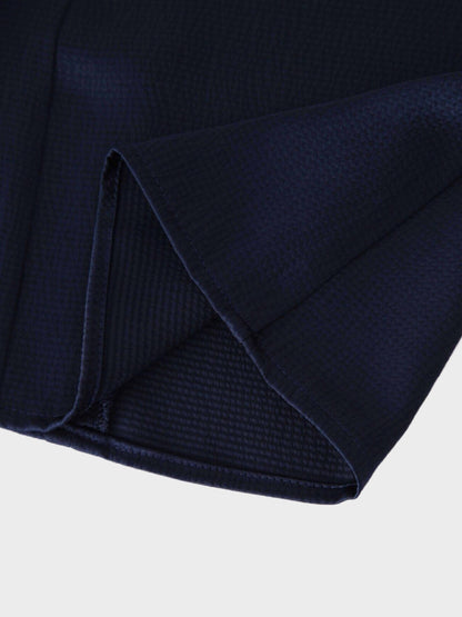 Beaded Trim Skirt-Navy
