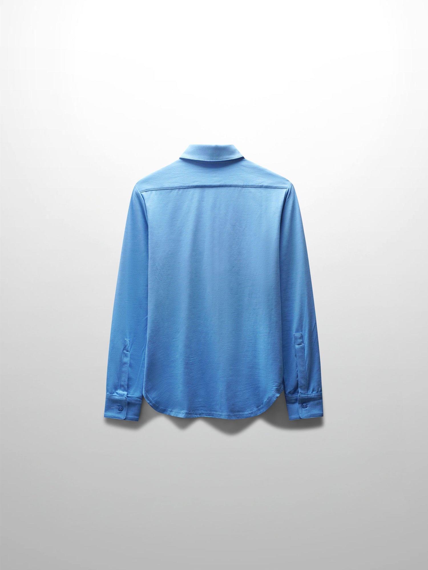 Button Down T-Shirt Blouse-Sky Blue
