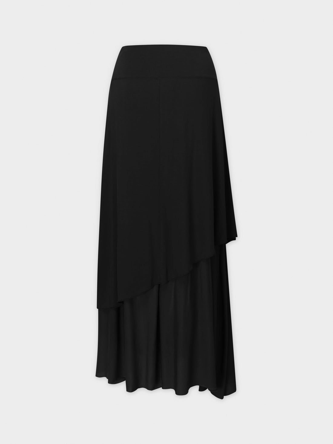 DOUBLE LAYER SKIRT-BLACK