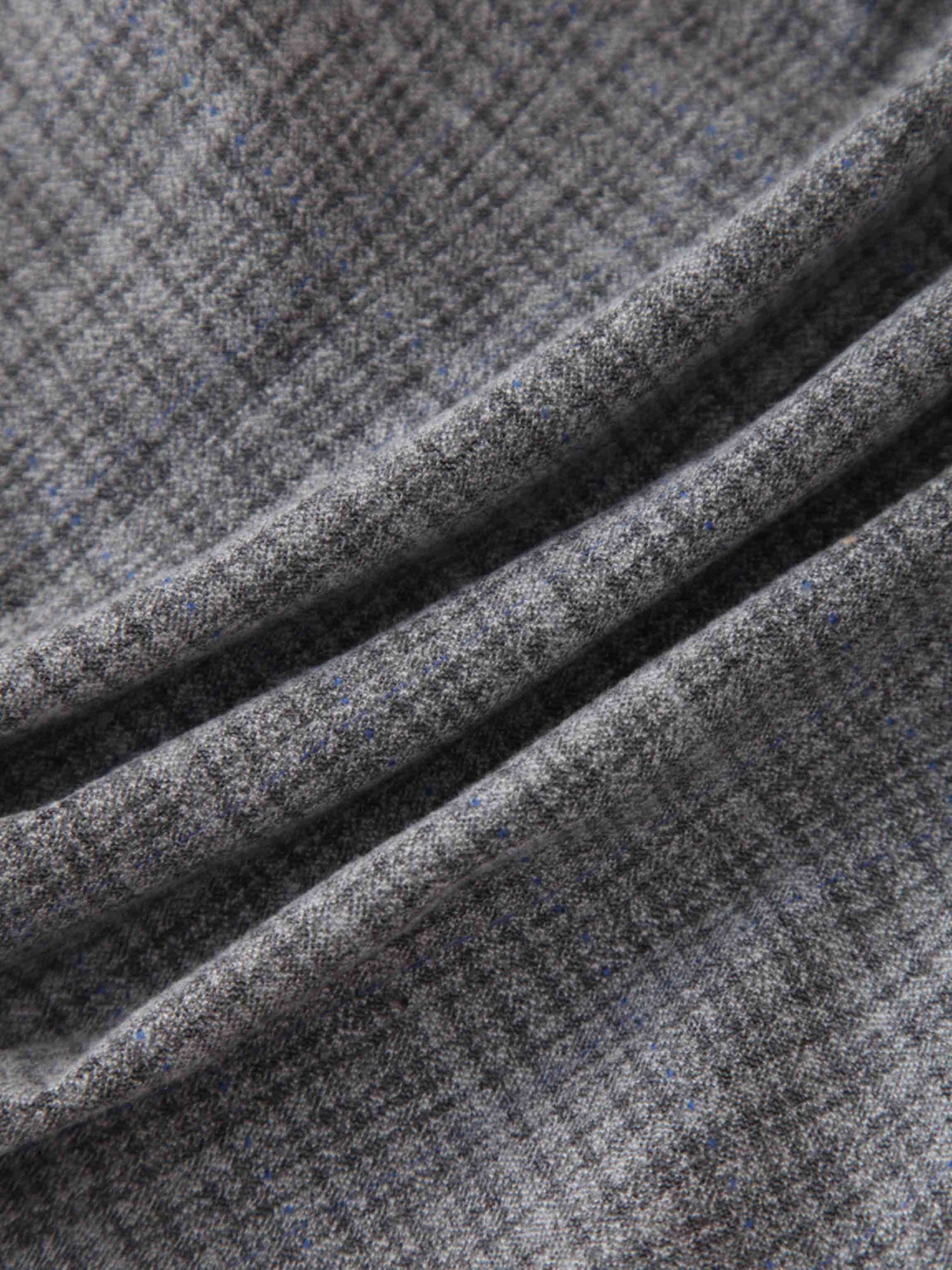 Fitted Blazer-Grey Plaid