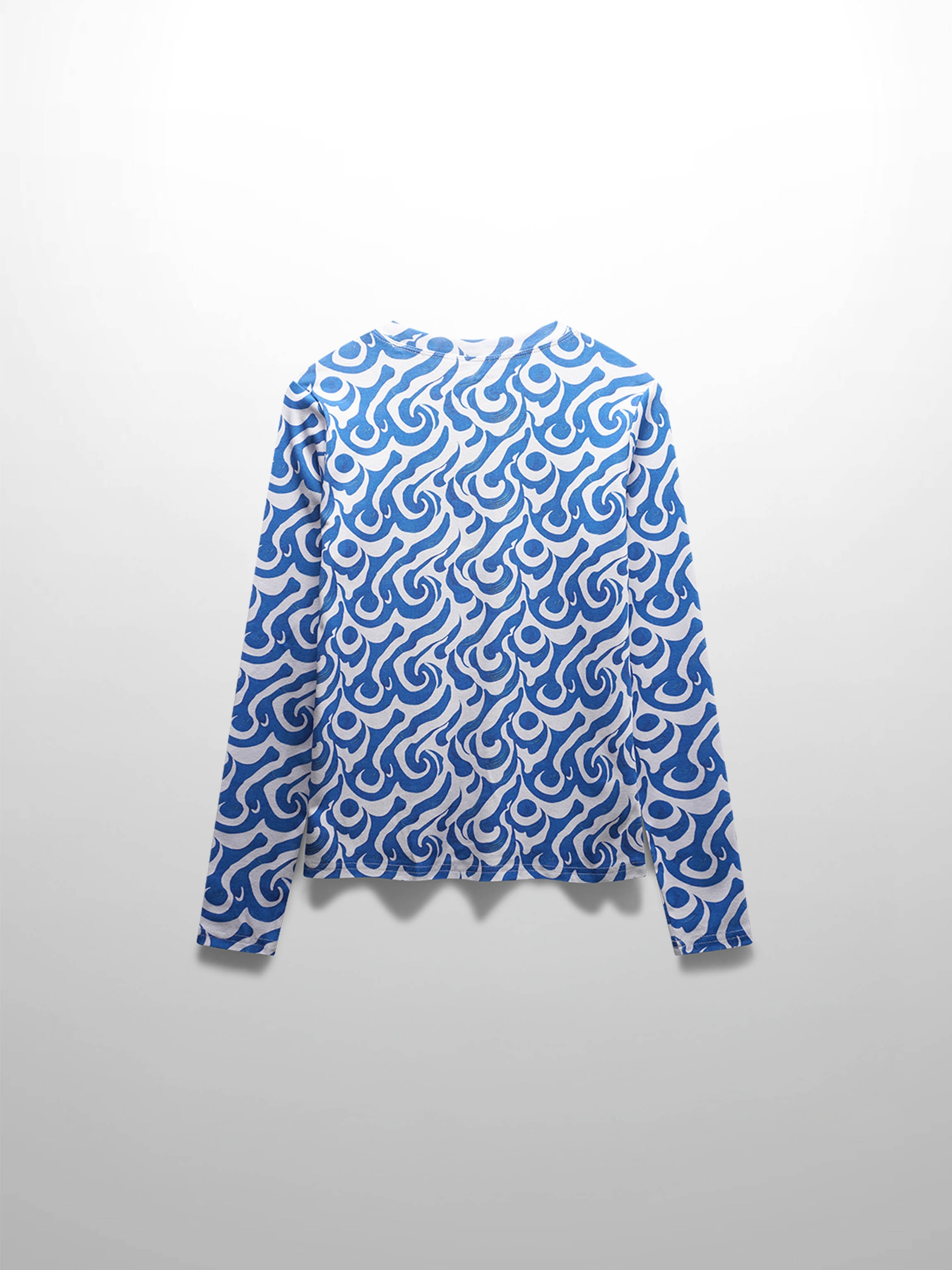 Basic Printed T-shirt-Waves For Days