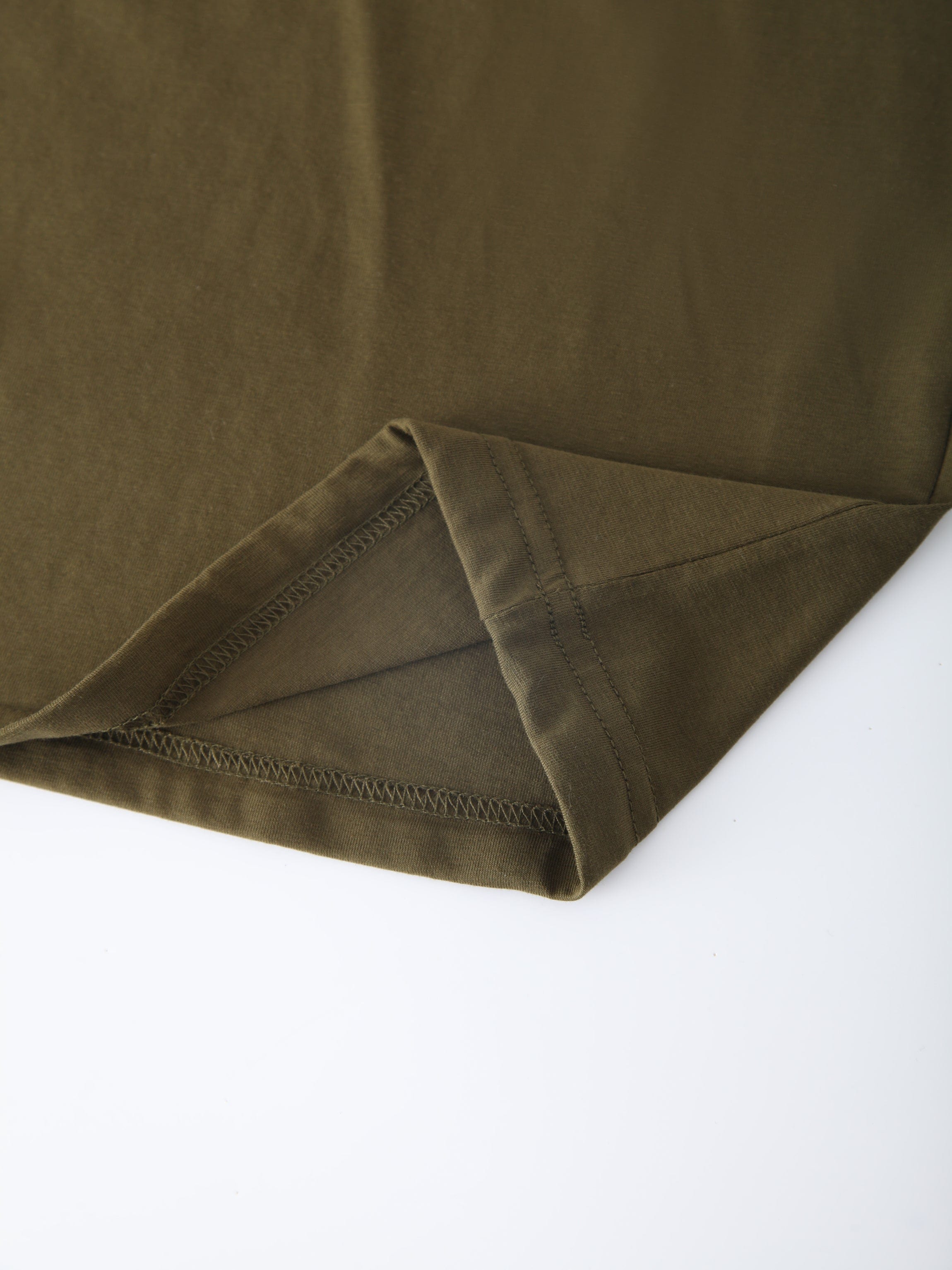 DRAWSTRING TEE-OLIVE