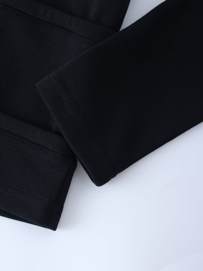 Double Tie Cardigan-Black