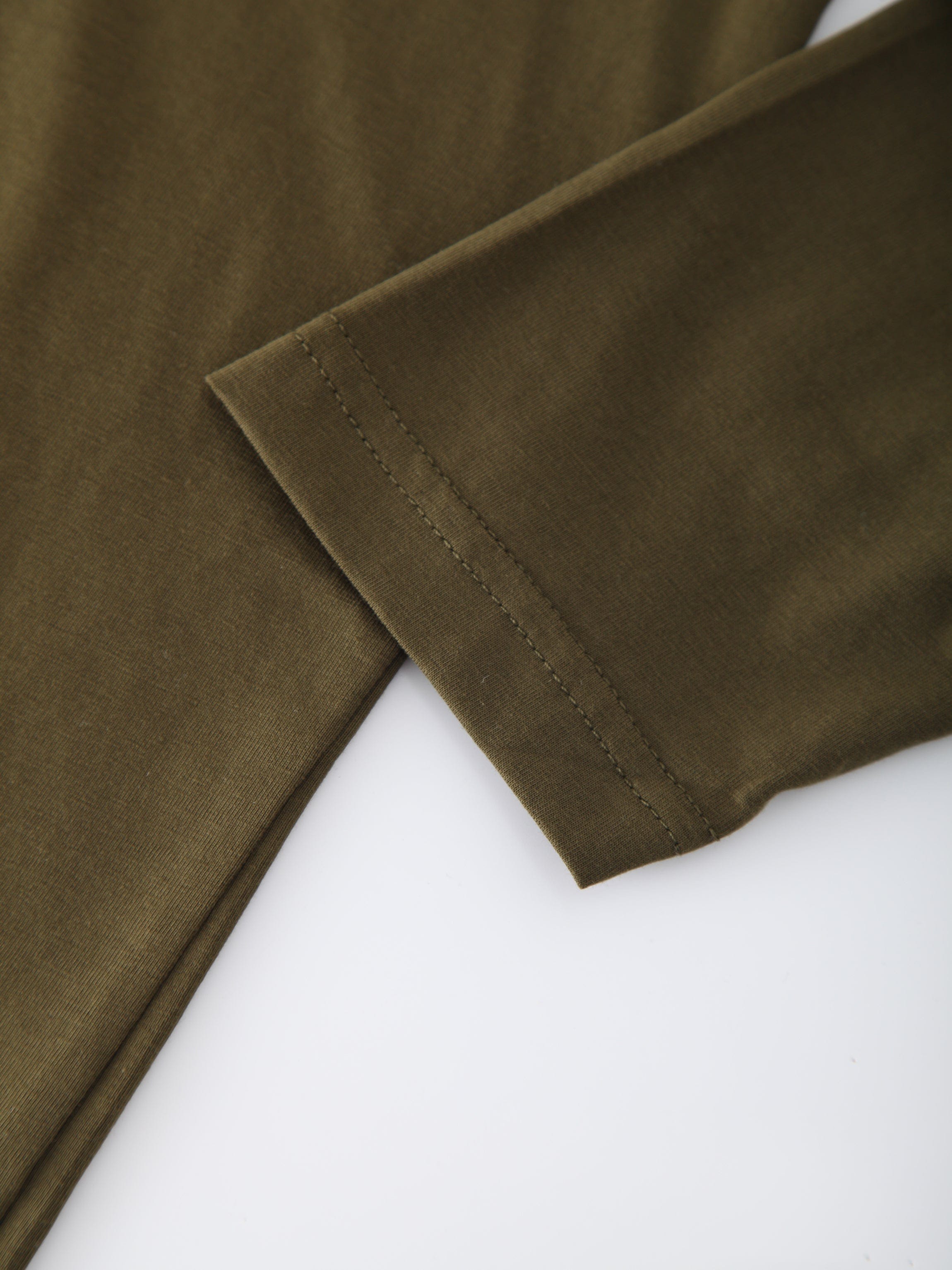 DRAWSTRING TEE-OLIVE