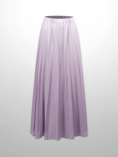 Nylon Circle Skirt-Mauve
